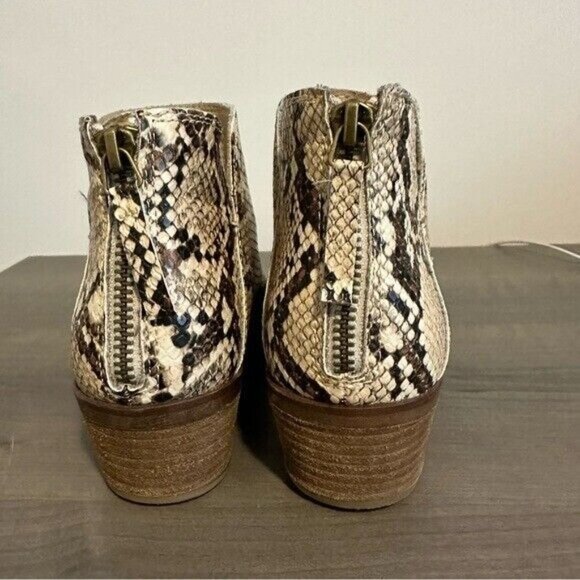 MICHAEL by MICHAEL SHANNONNadya Reptile Snakeskin Print BootieBoots 6 - Picture 5 of 10